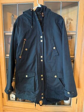 Volcom Stone Walk On By Women’s Black Parka Winter Jacket